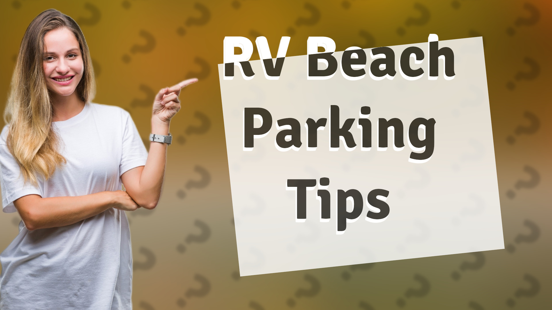 RV Beach Parking Tips