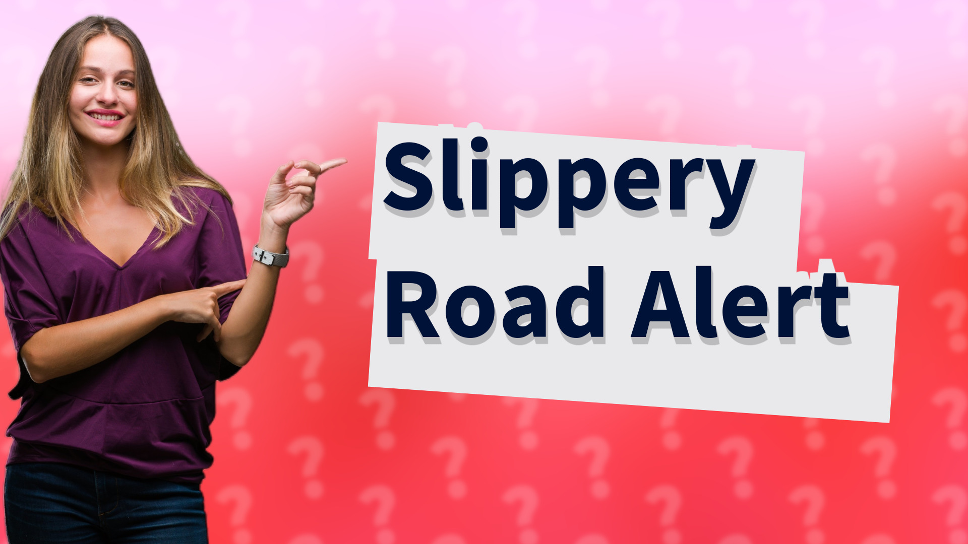 Slippery Road Alert