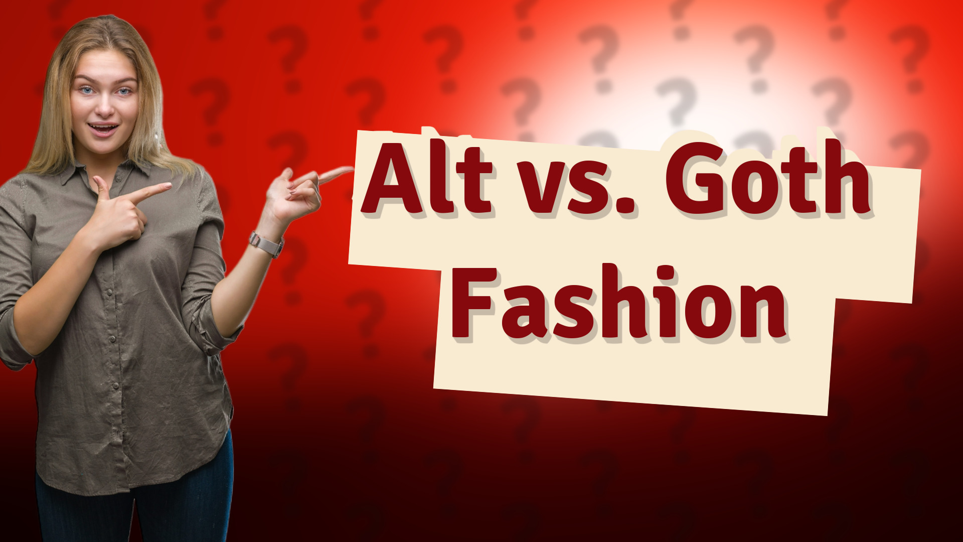 Alt vs. Goth Fashion
