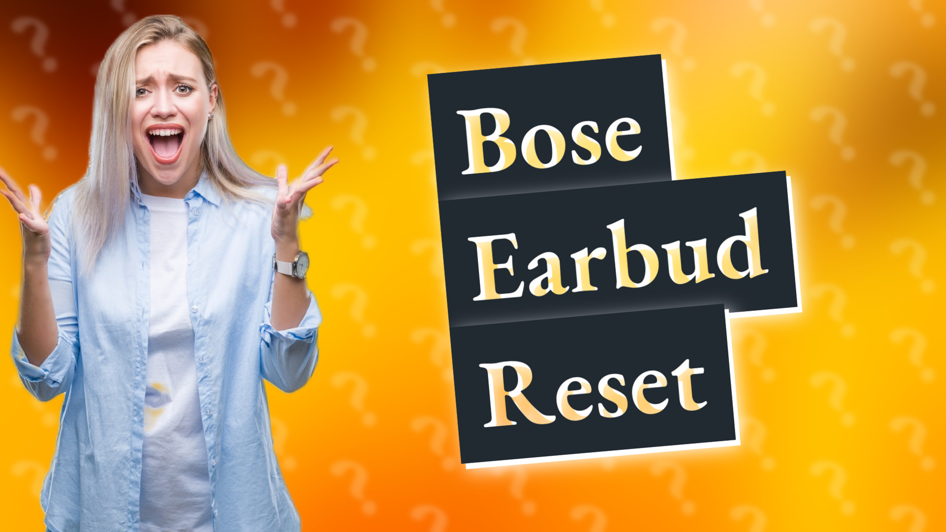Bose Earbud Reset