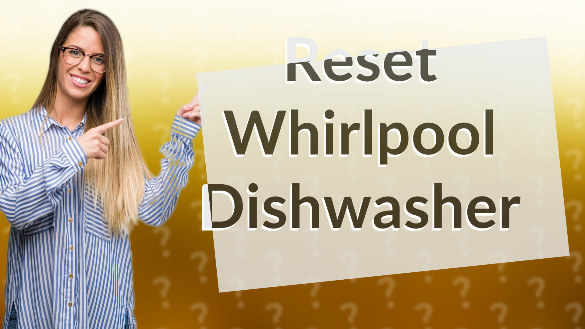 Reset Whirlpool Dishwasher