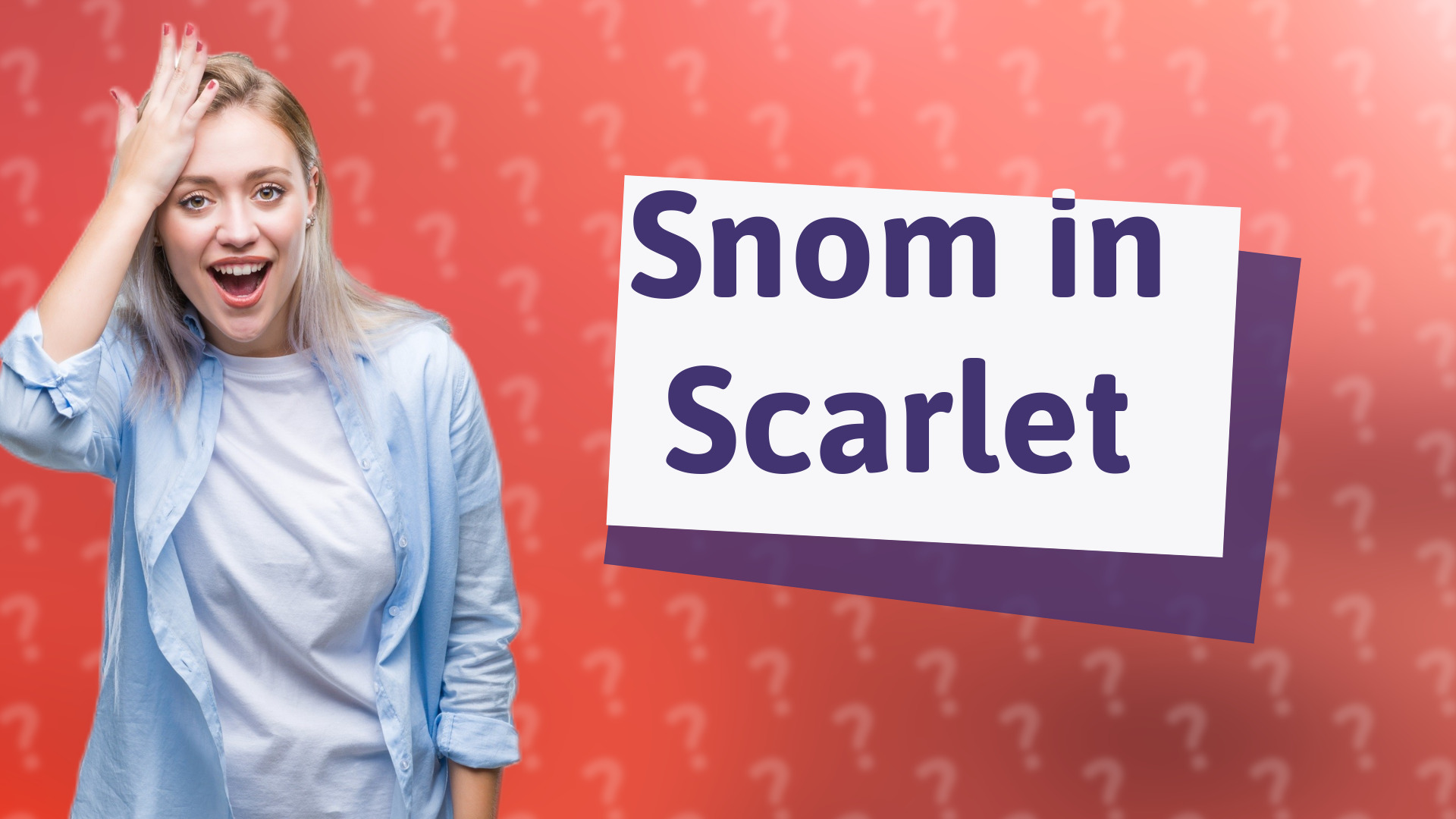 Snom in Scarlet