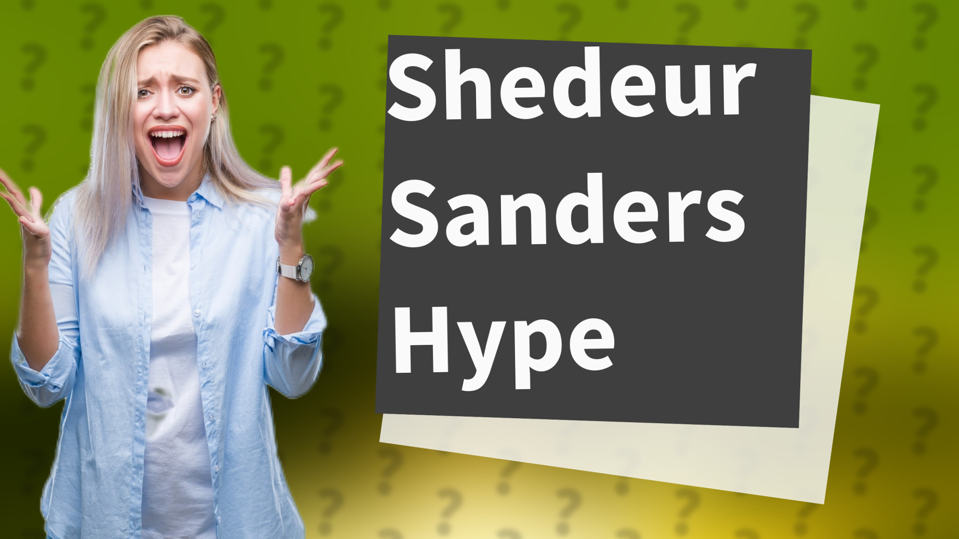 Shedeur Sanders Hype