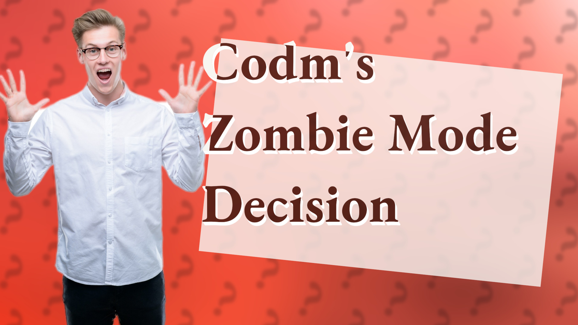 Codm's Zombie Mode Decision