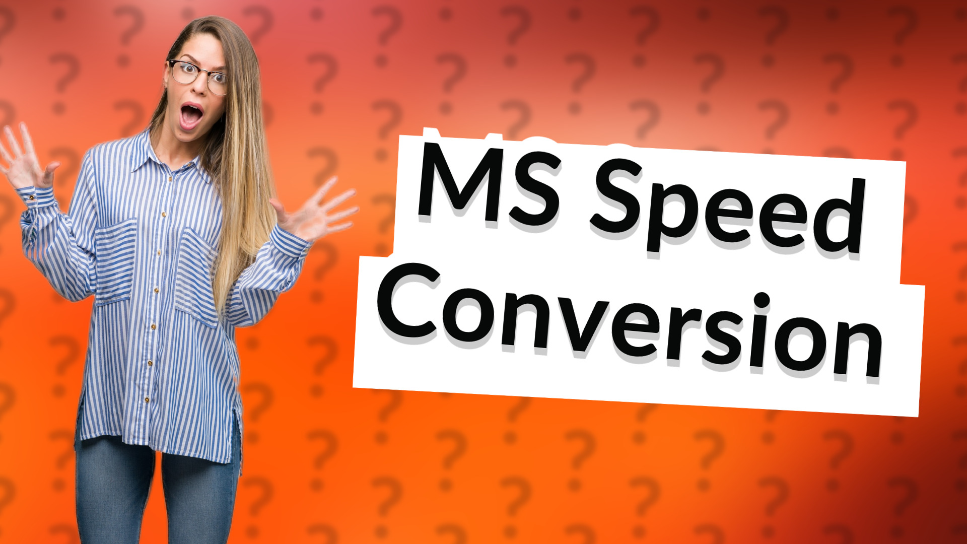 MS Speed Conversion