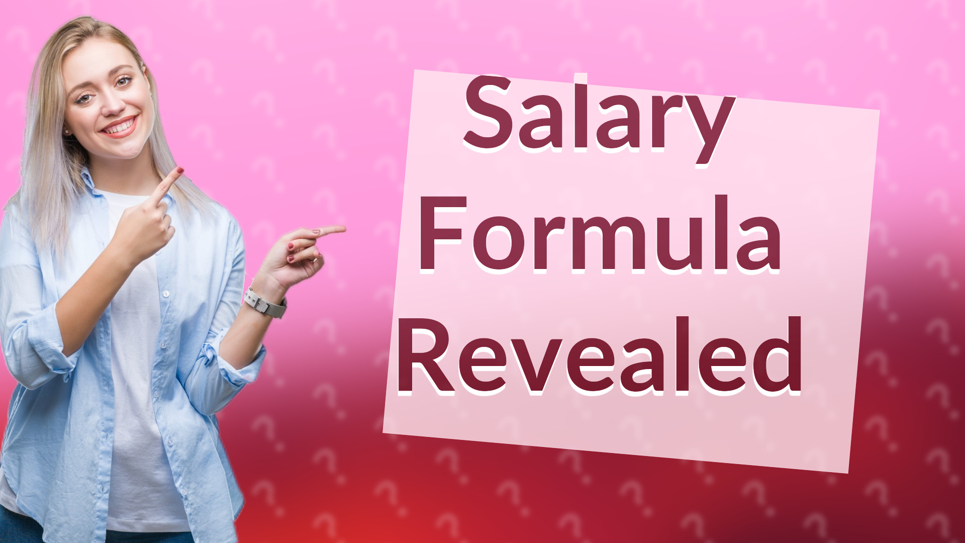 Salary Formula Revealed