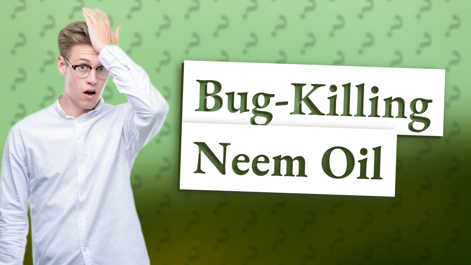 Bug-Killing Neem Oil