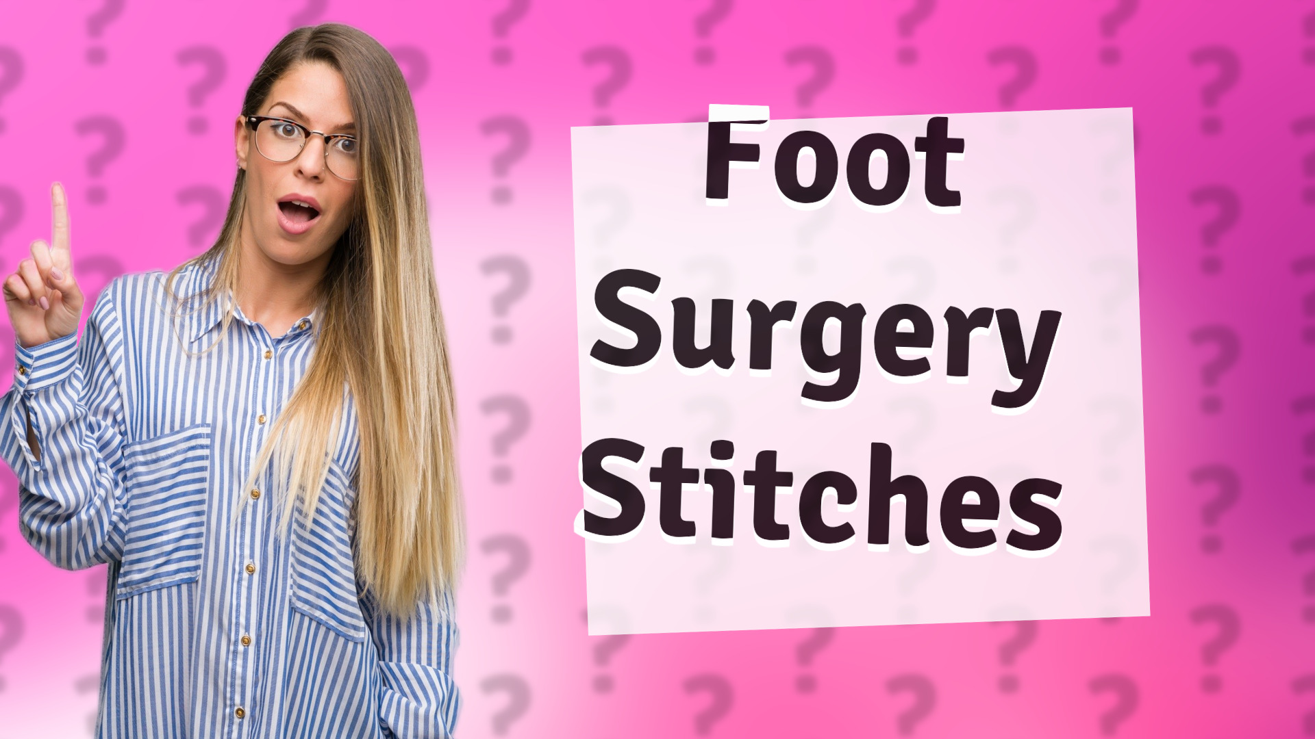 Foot Surgery Stitches