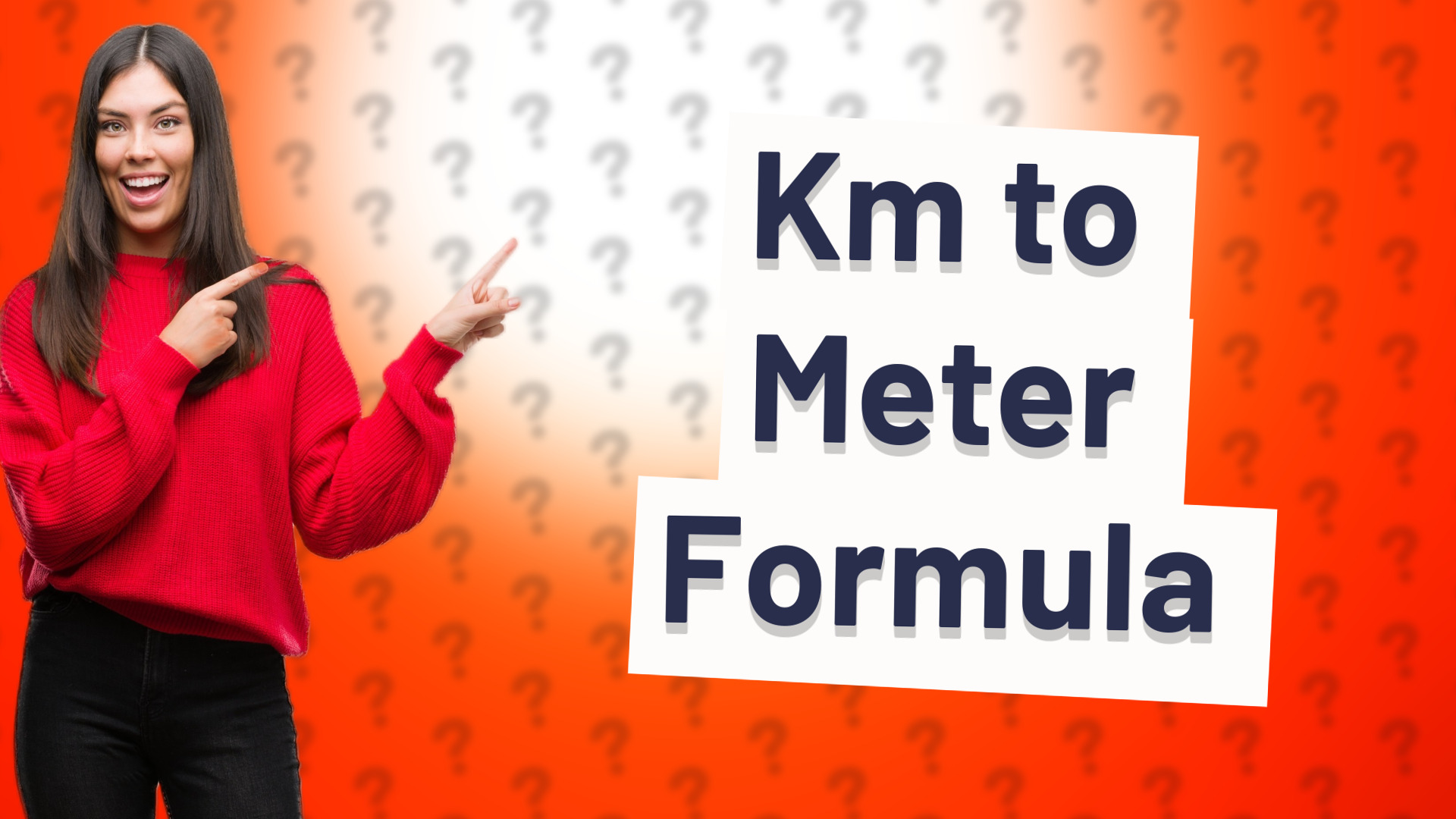 Km to Meter Formula
