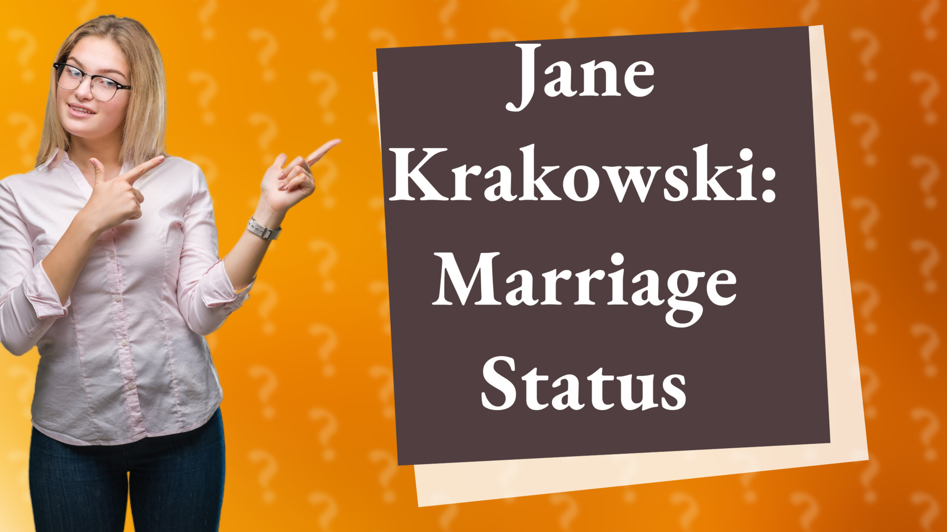 Jane Krakowski: Marriage Status
