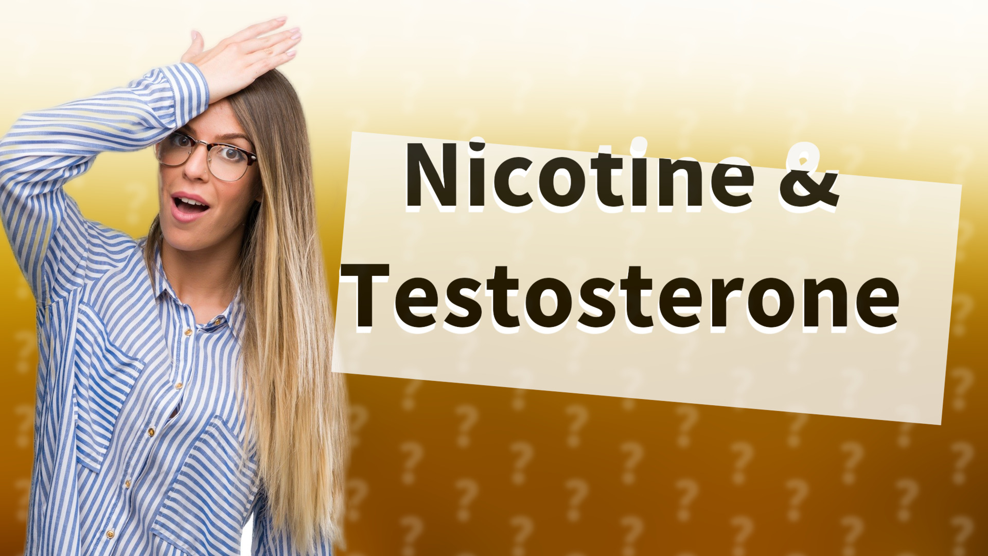 Nicotine & Testosterone
