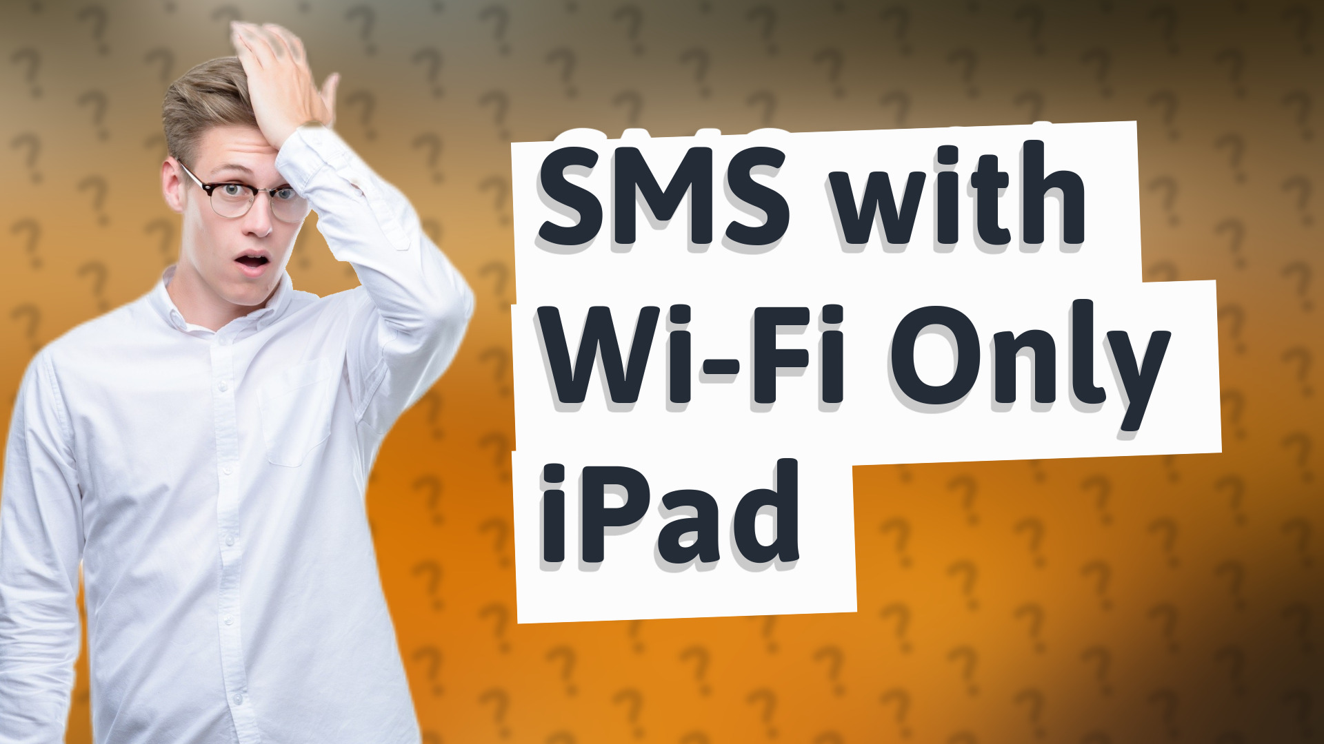 SMS with Wi-Fi Only iPad