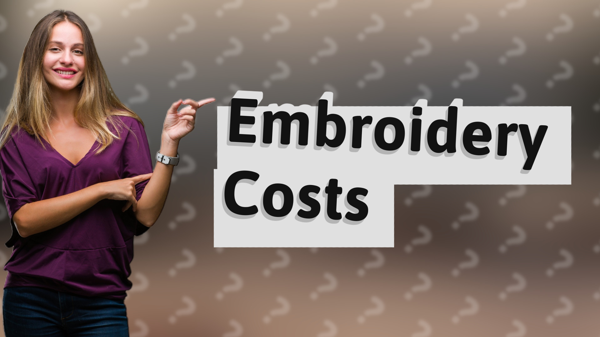 Embroidery Costs