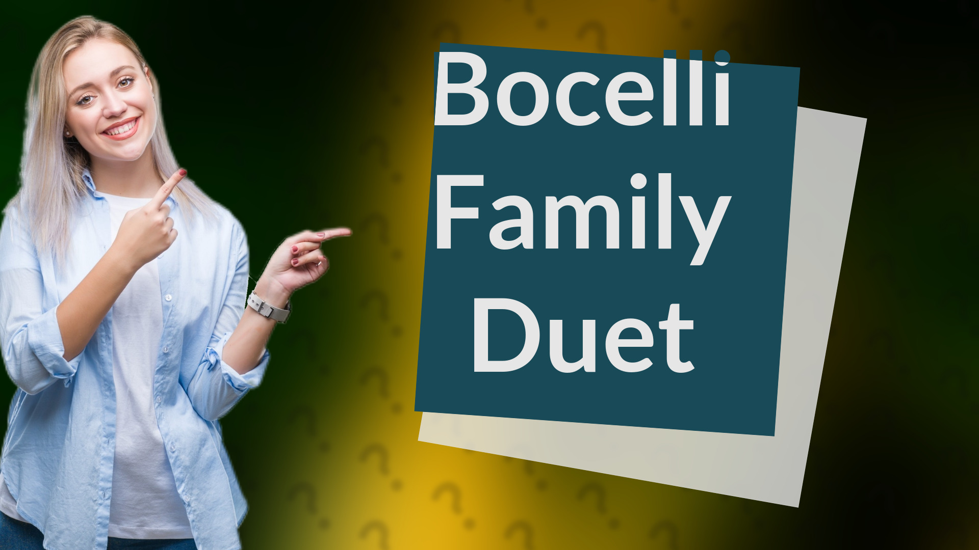 Bocelli Family Duet
