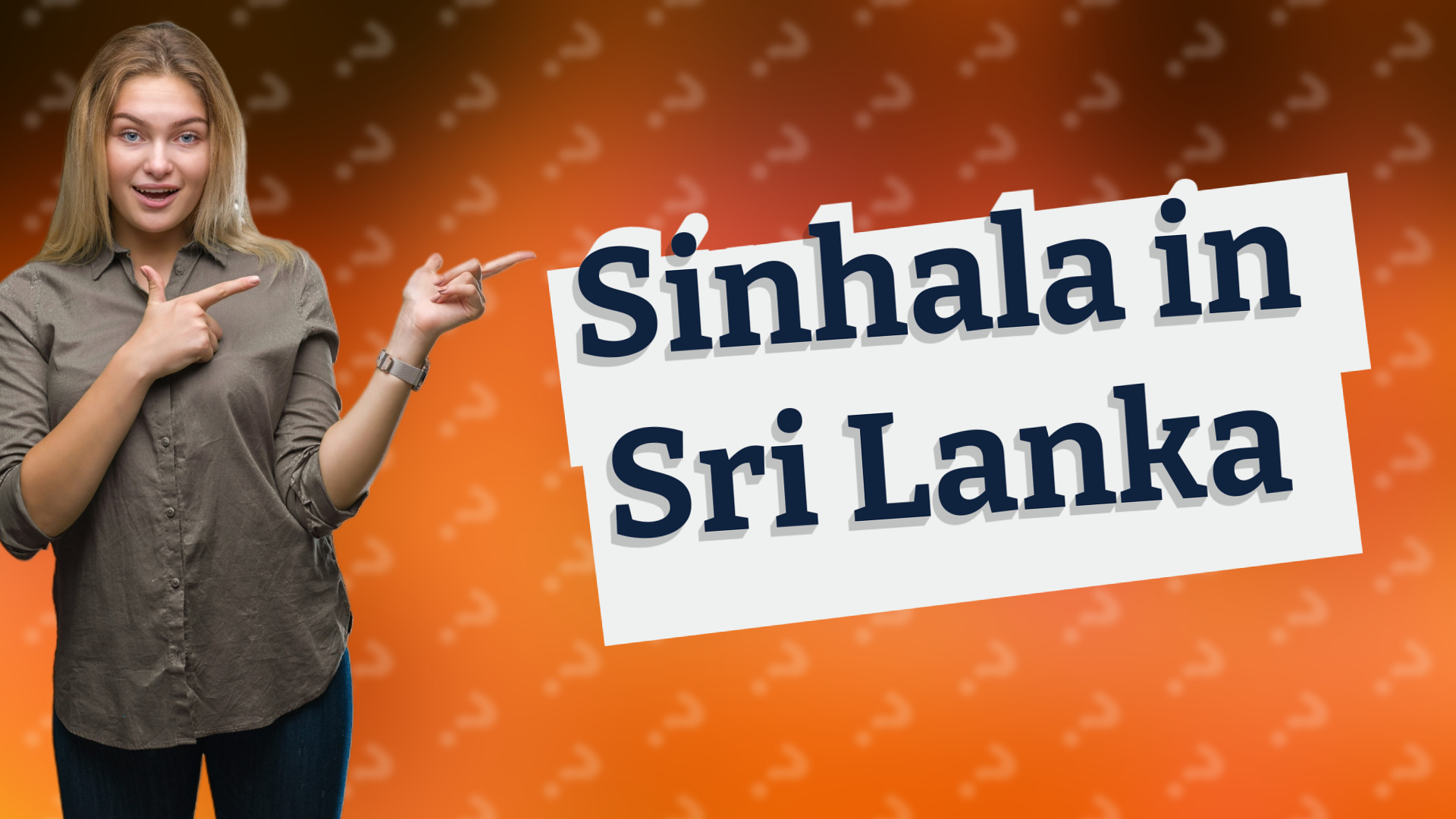 Sinhala in Sri Lanka