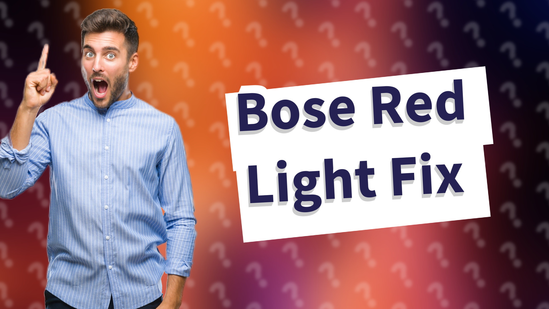 Bose Red Light Fix