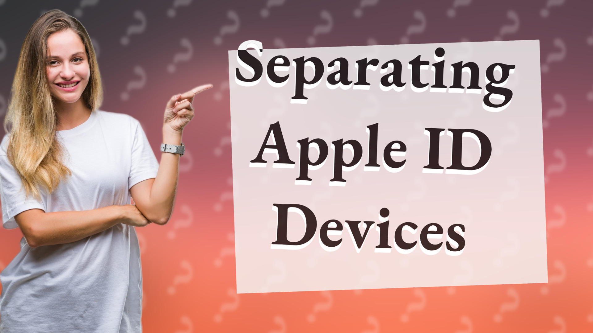 Separating Apple ID Devices