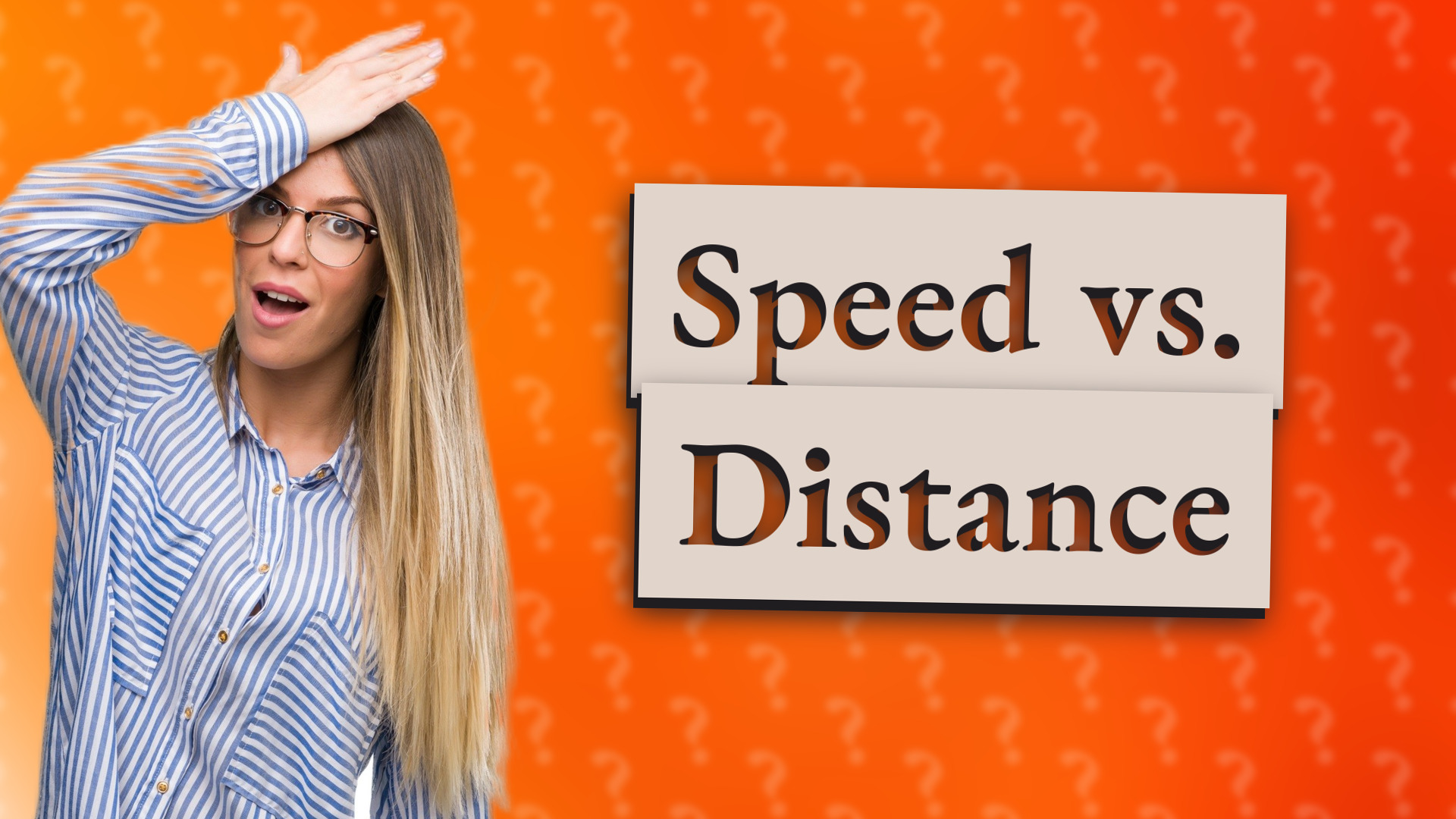 Speed vs. Distance