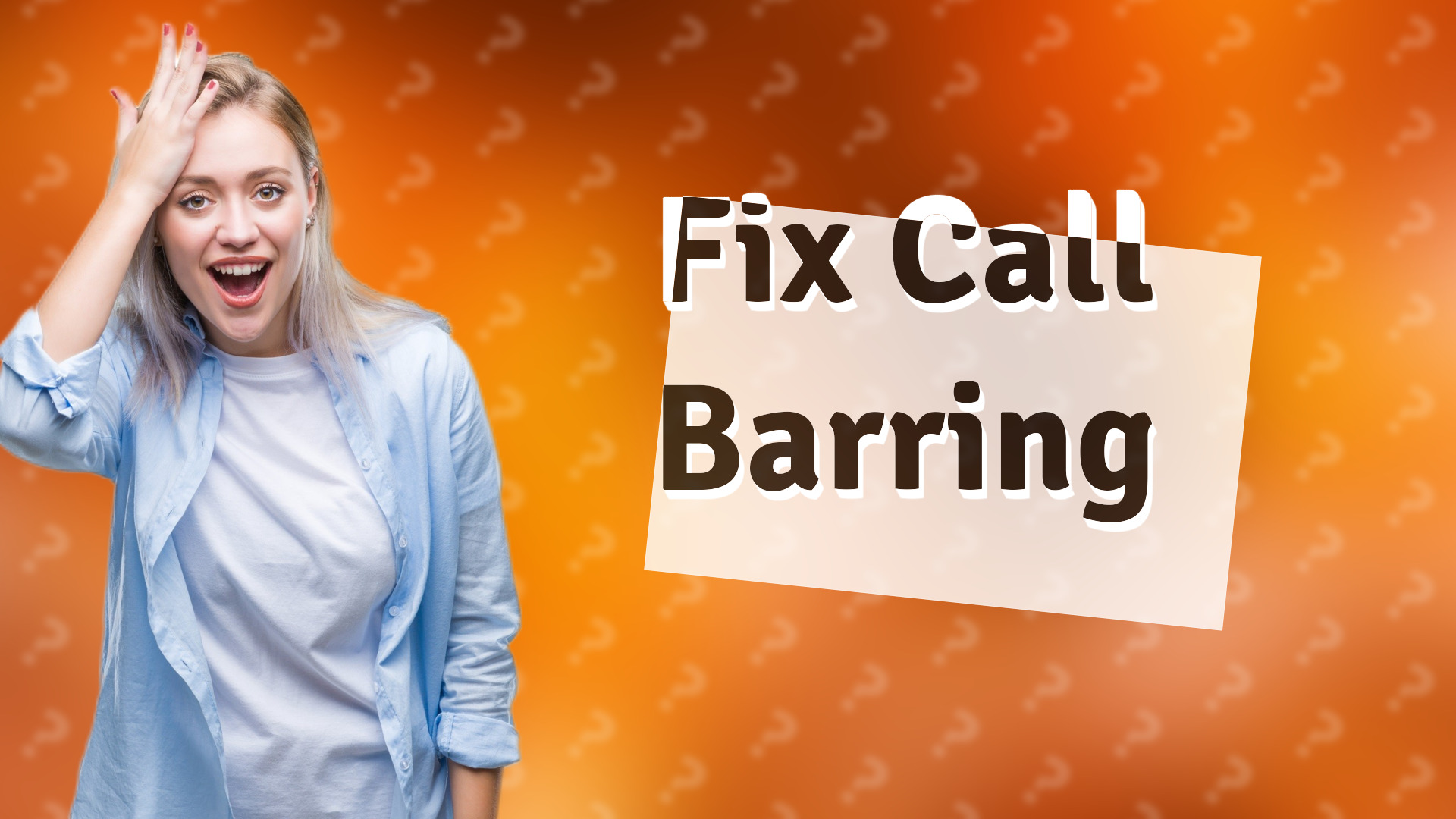 Fix Call Barring