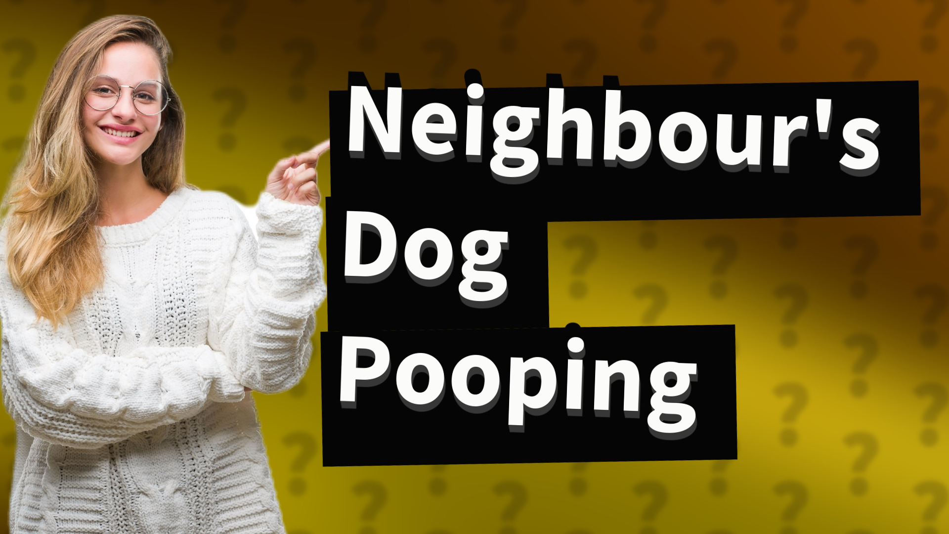 Neighbour's Dog Pooping