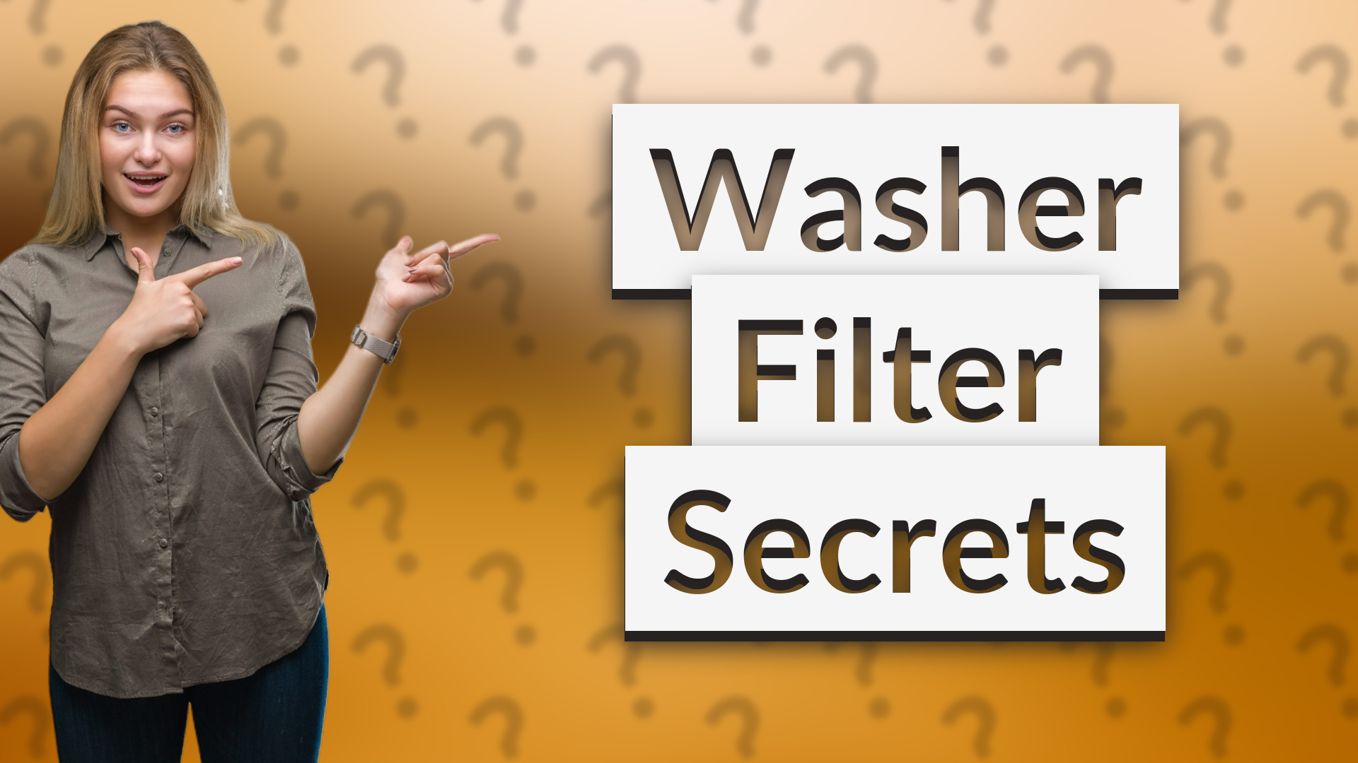 Washer Filter Secrets