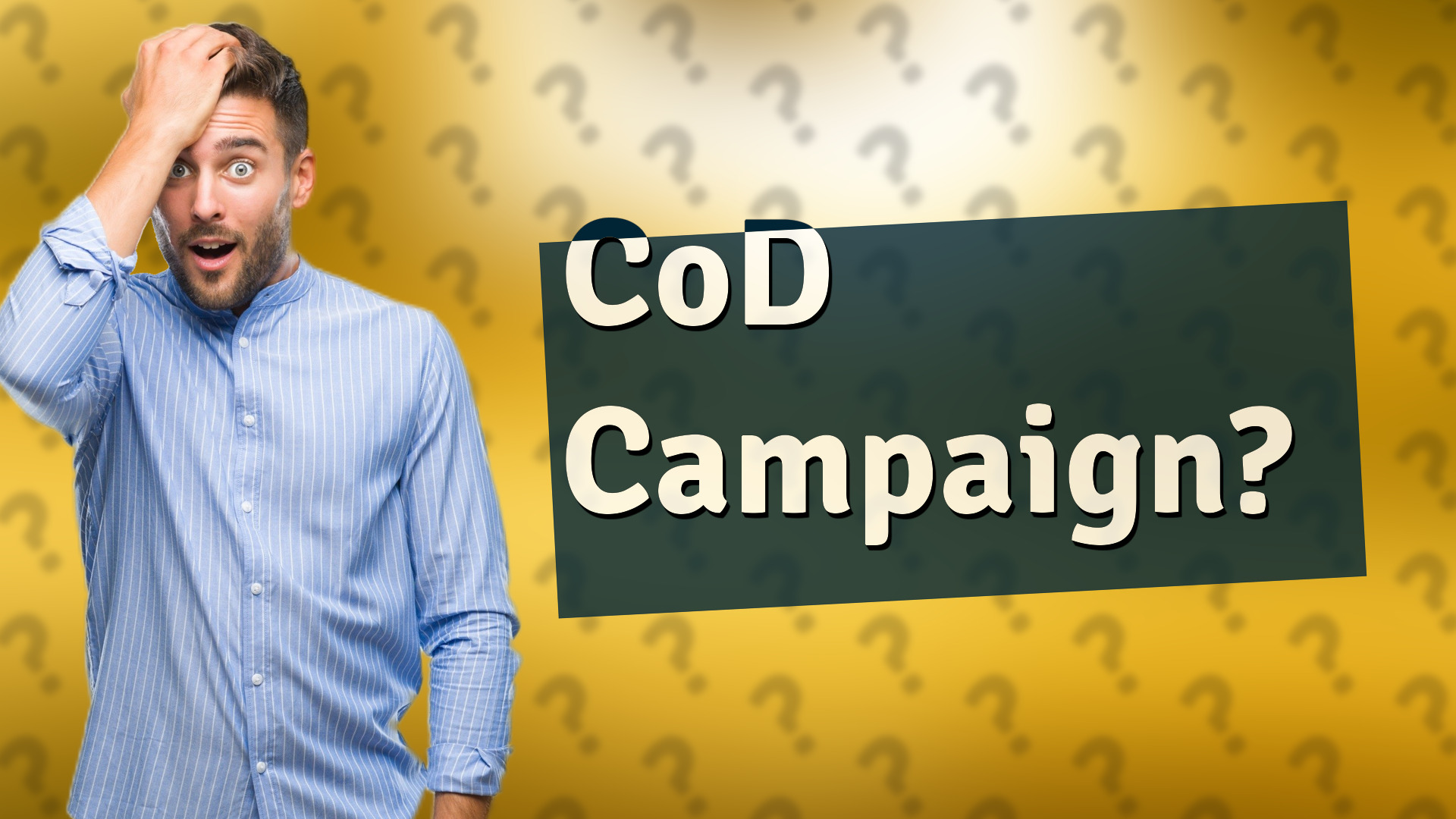 CoD Campaign?