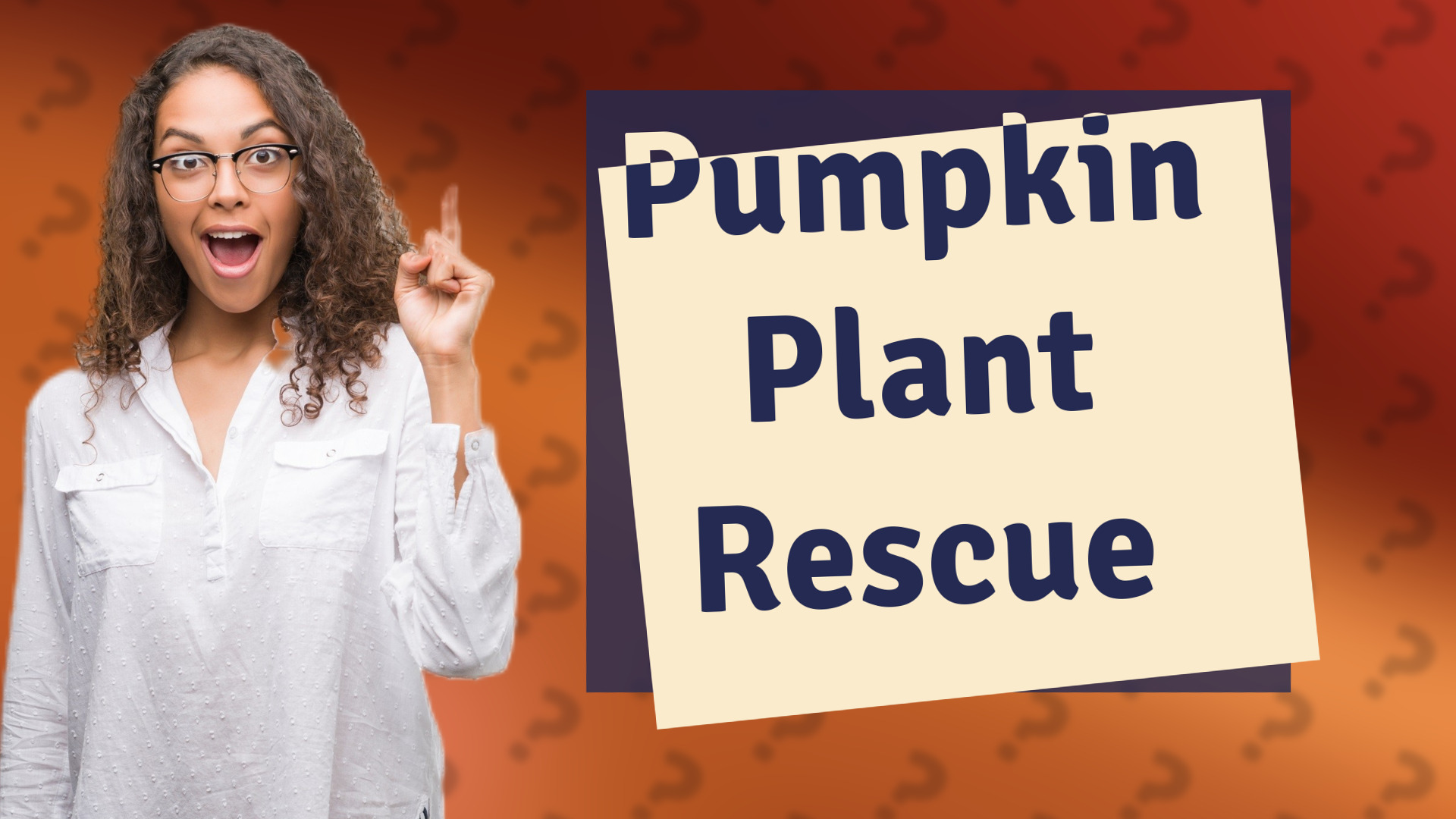 Pumpkin Plant Rescue