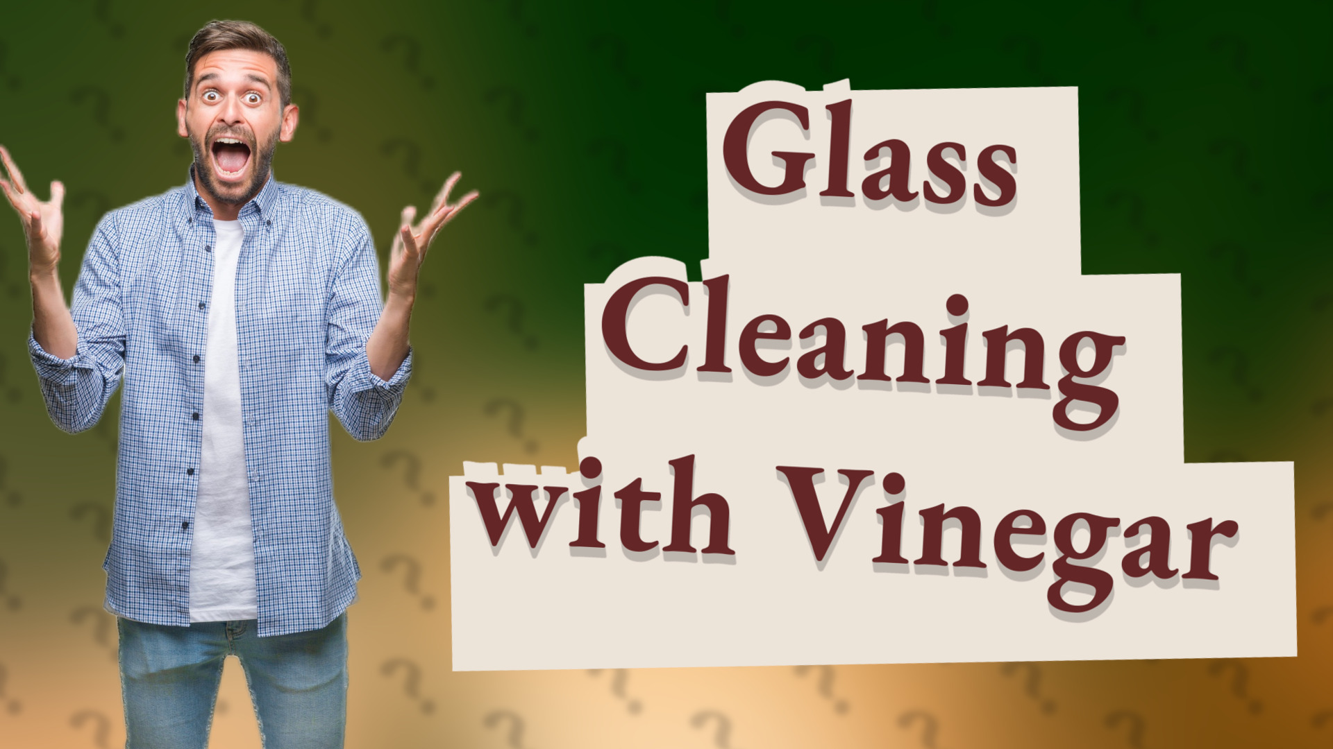 Glass Cleaning with Vinegar