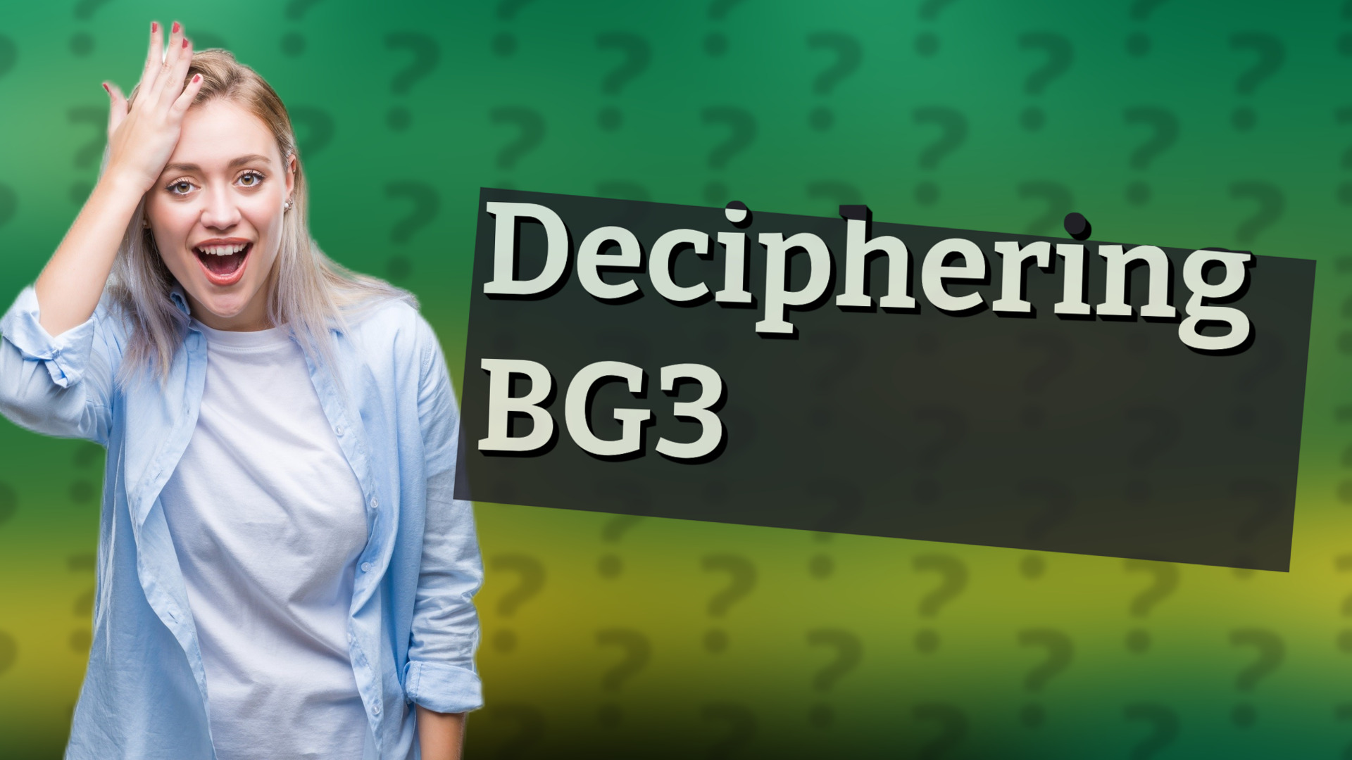 Deciphering BG3