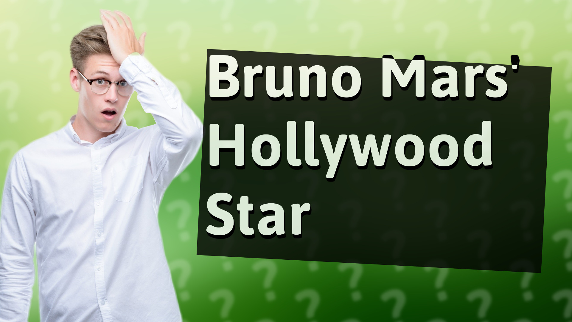 Bruno Mars' Hollywood Star