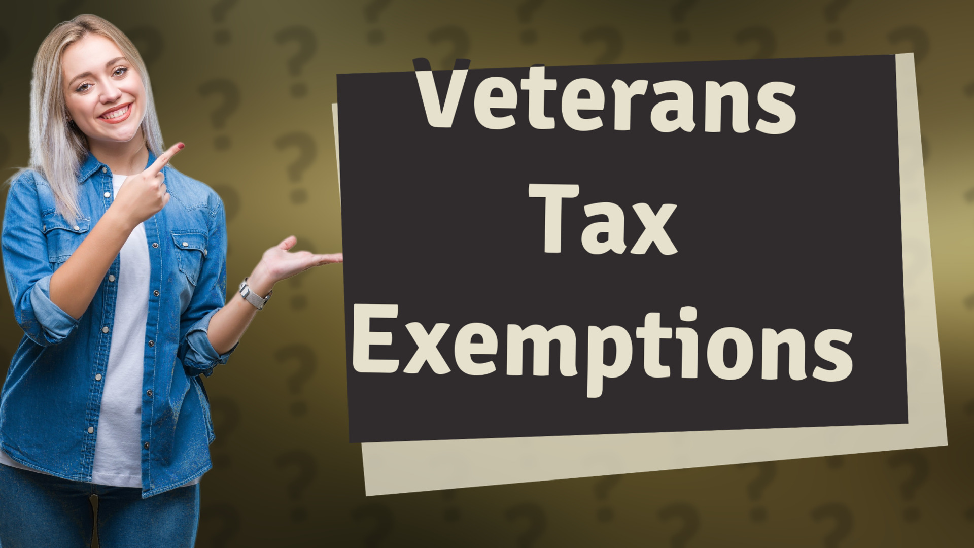 Veterans Tax Exemptions