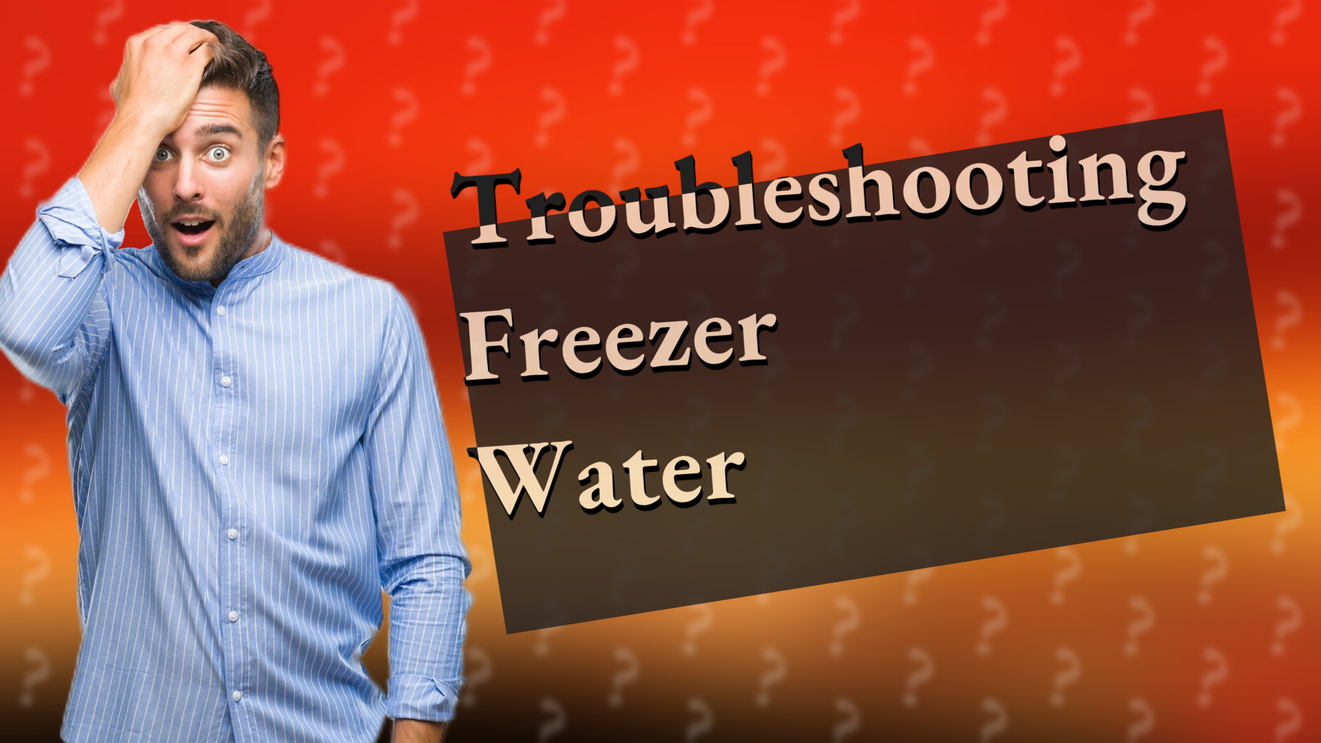 Troubleshooting Freezer Water