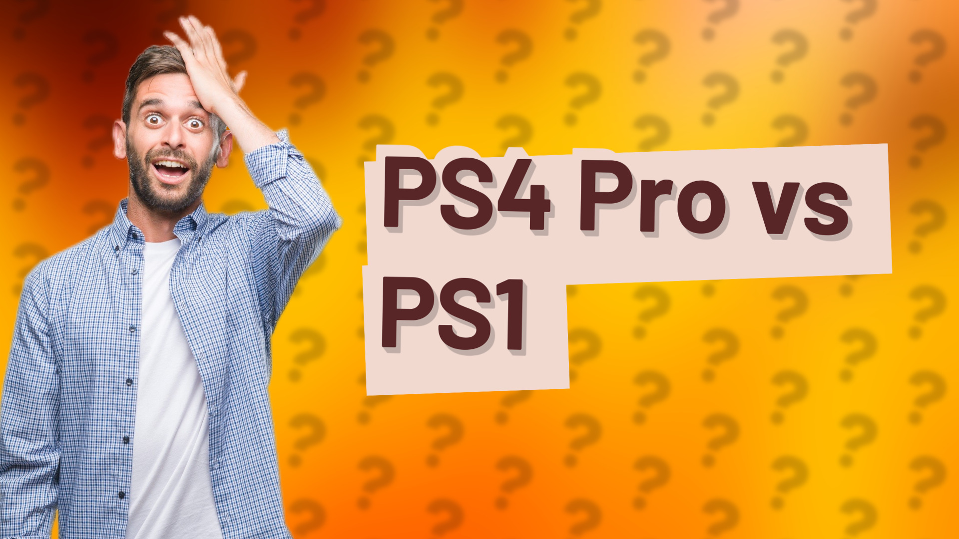 PS4 Pro vs PS1