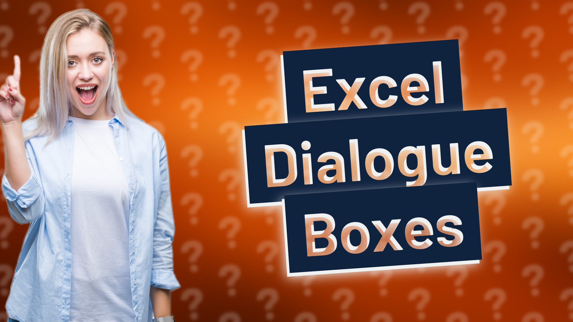 Excel Dialogue Boxes