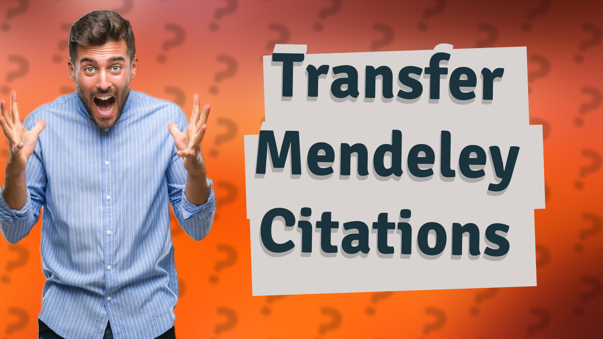 Transfer Mendeley Citations
