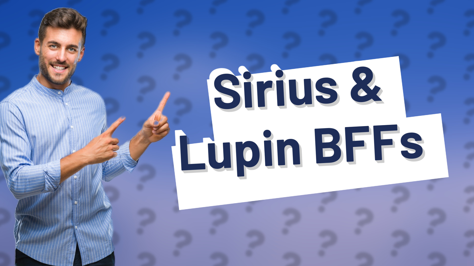 Sirius & Lupin BFFs