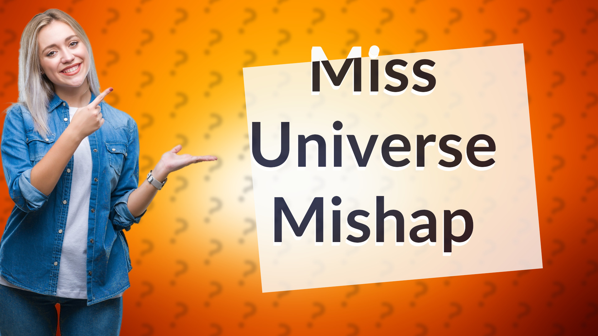 Miss Universe Mishap