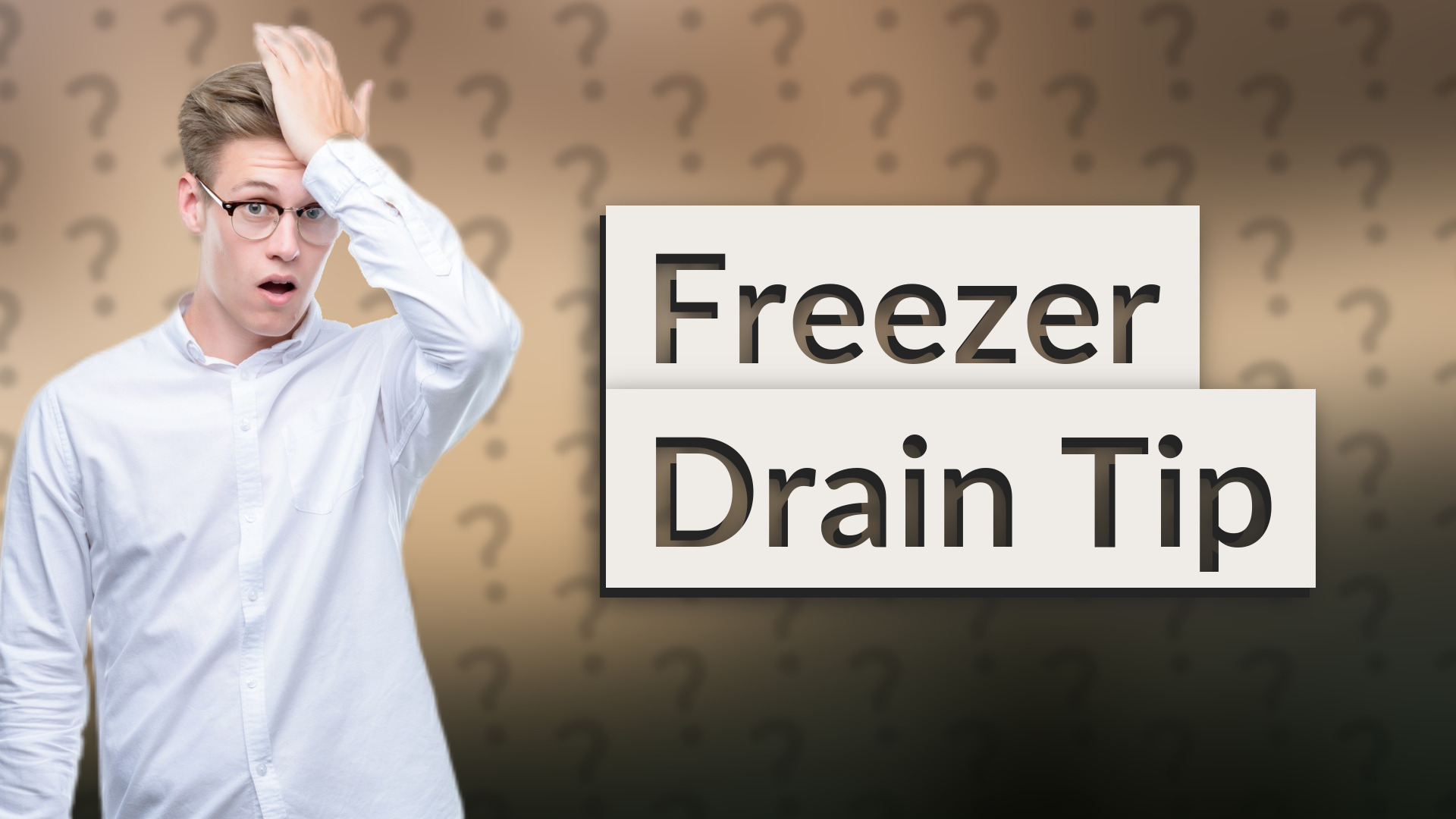 Freezer Drain Tip
