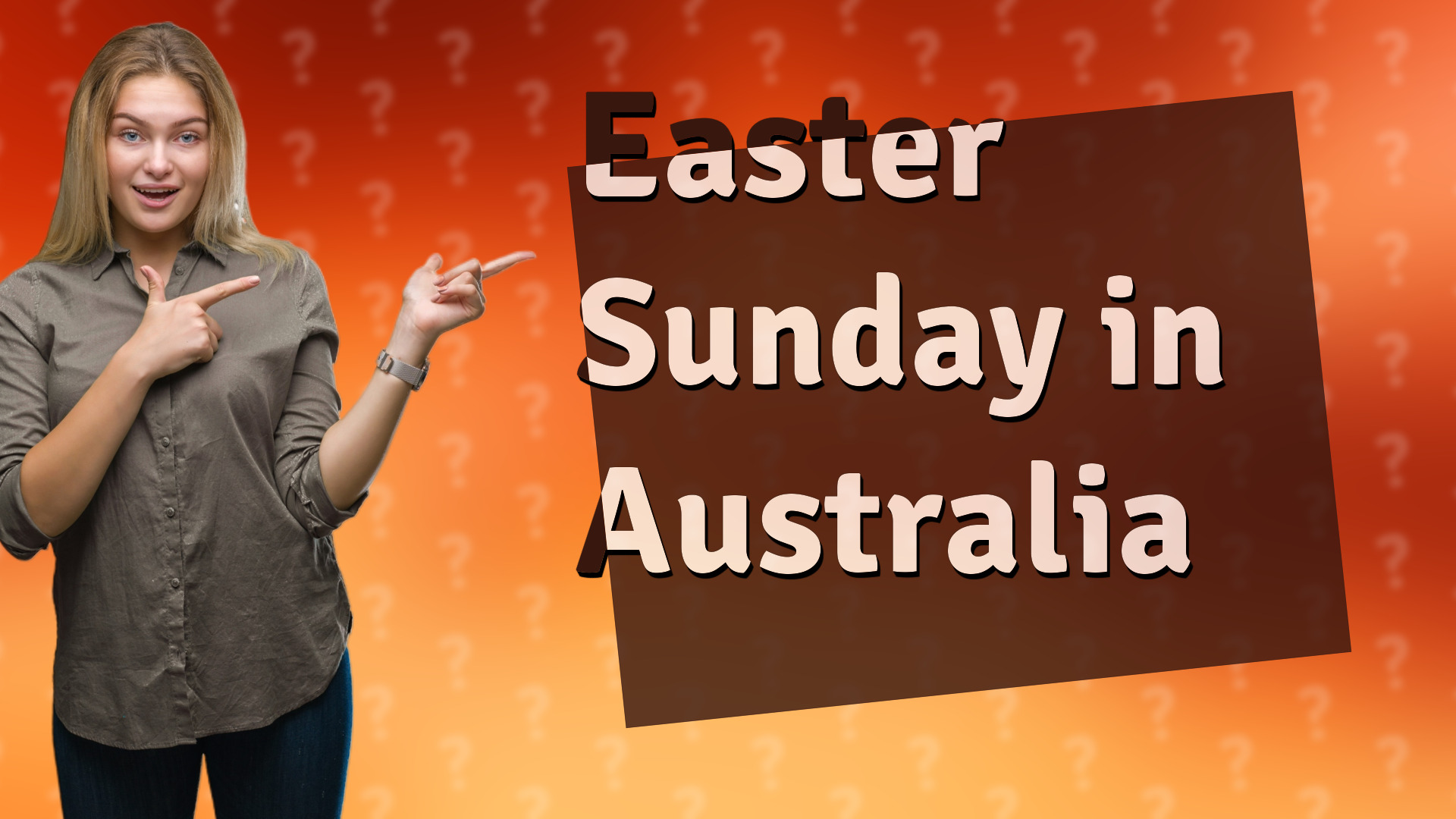 Easter Sunday in Australia