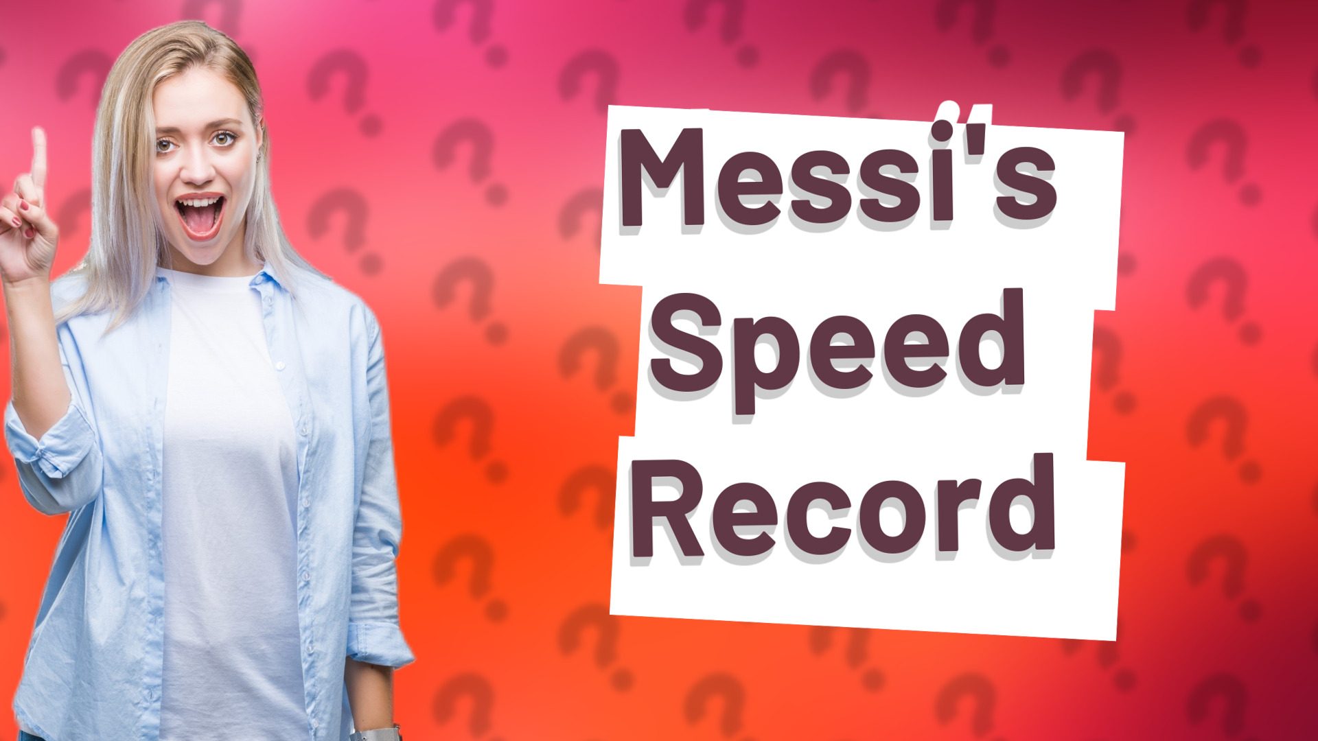 Messi's Speed Record