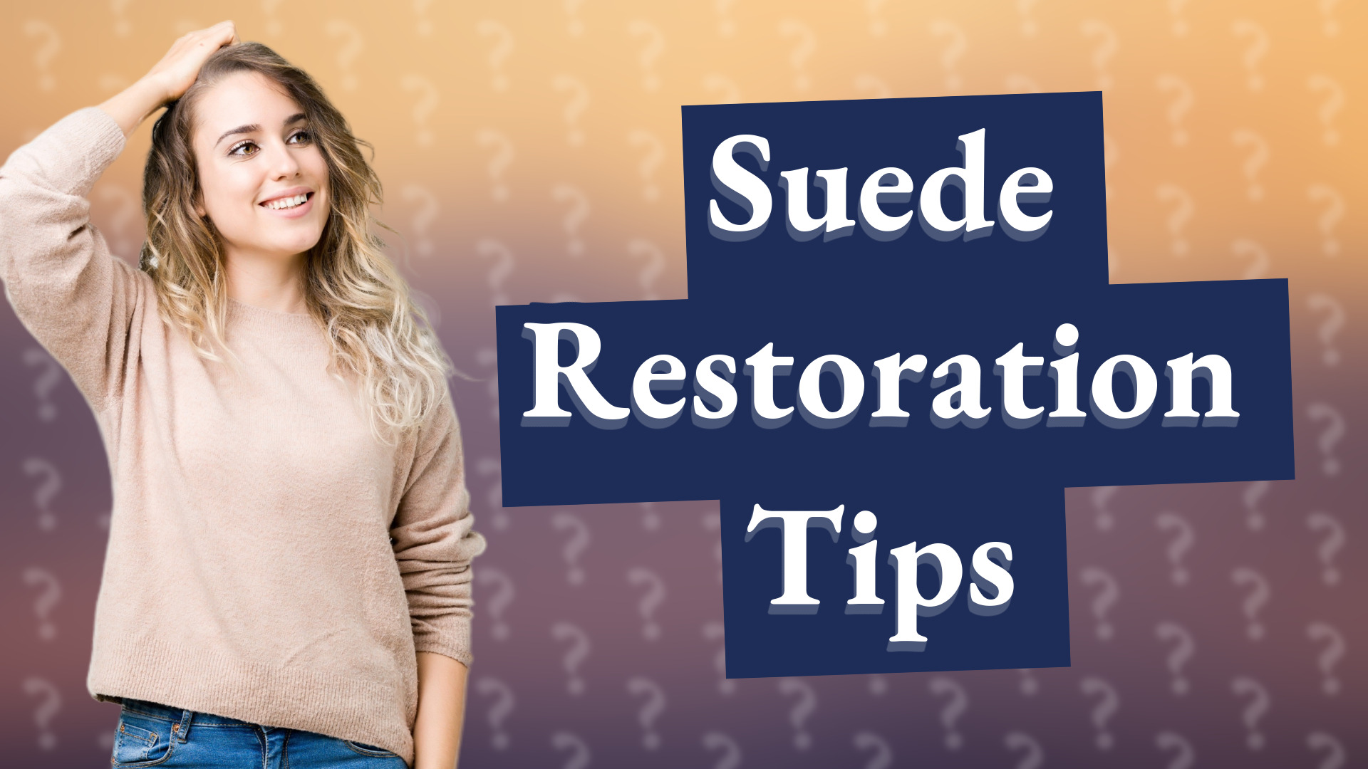 Suede Restoration Tips