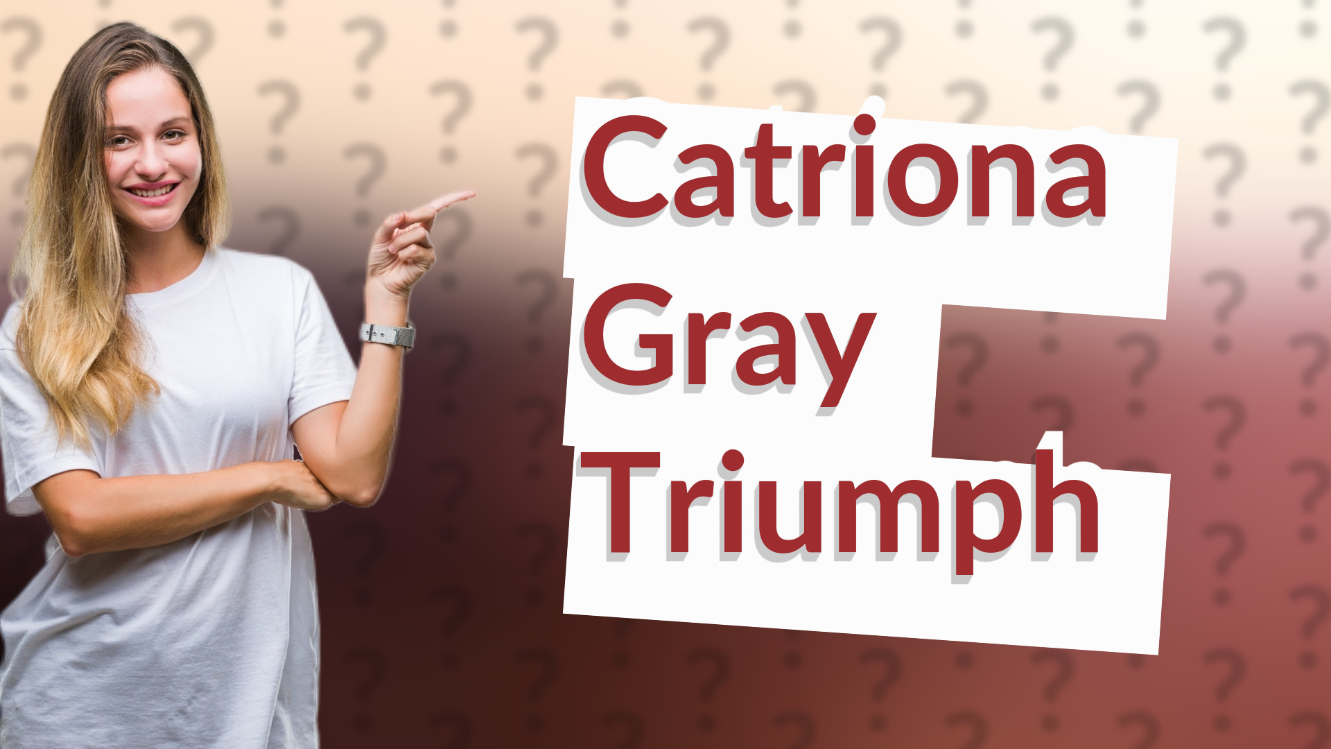 Catriona Gray Triumph