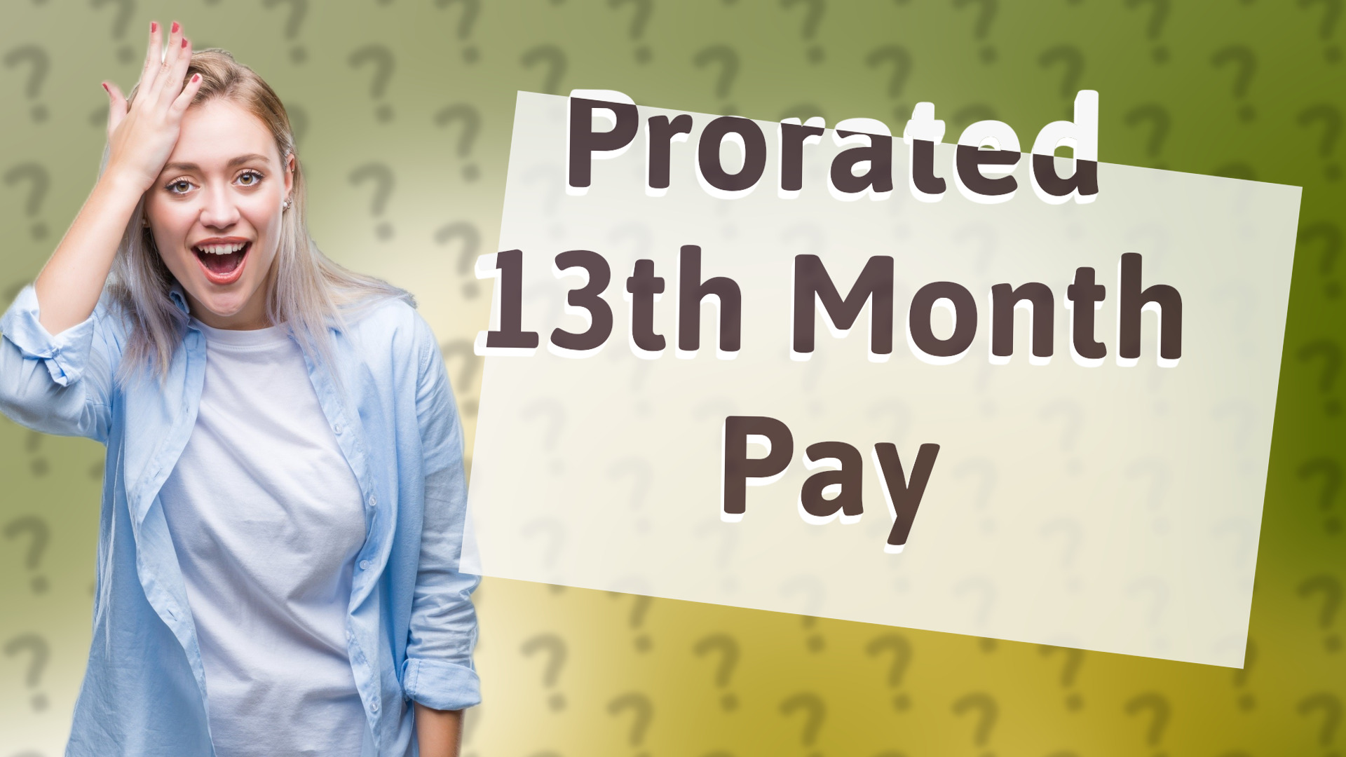 Prorated 13th Month Pay