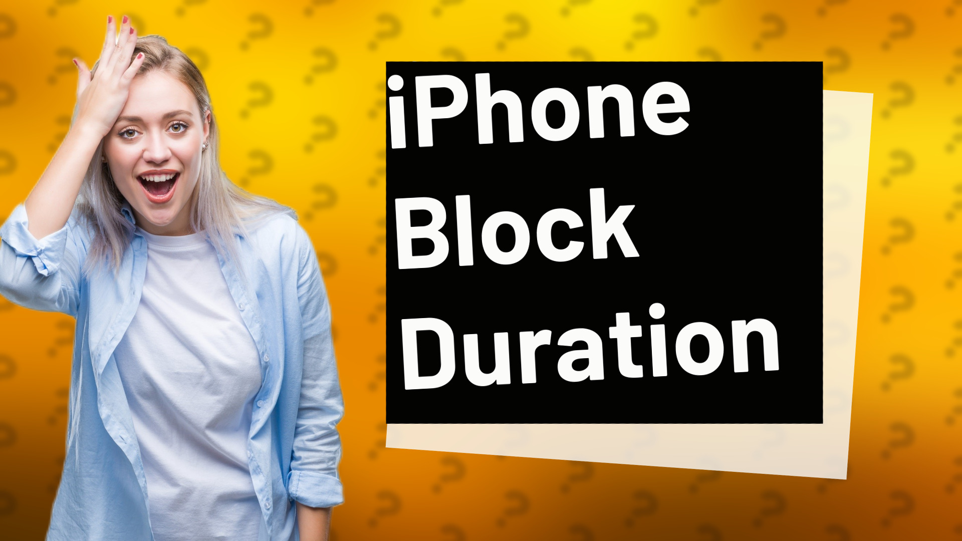 iPhone Block Duration