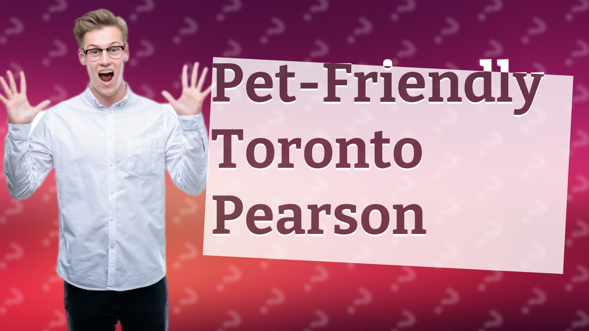 Pet-Friendly Toronto Pearson