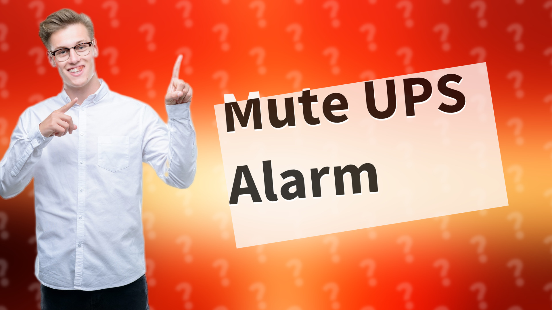 Mute UPS Alarm