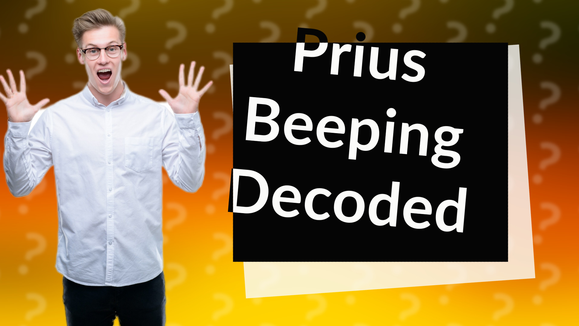 Prius Beeping Decoded