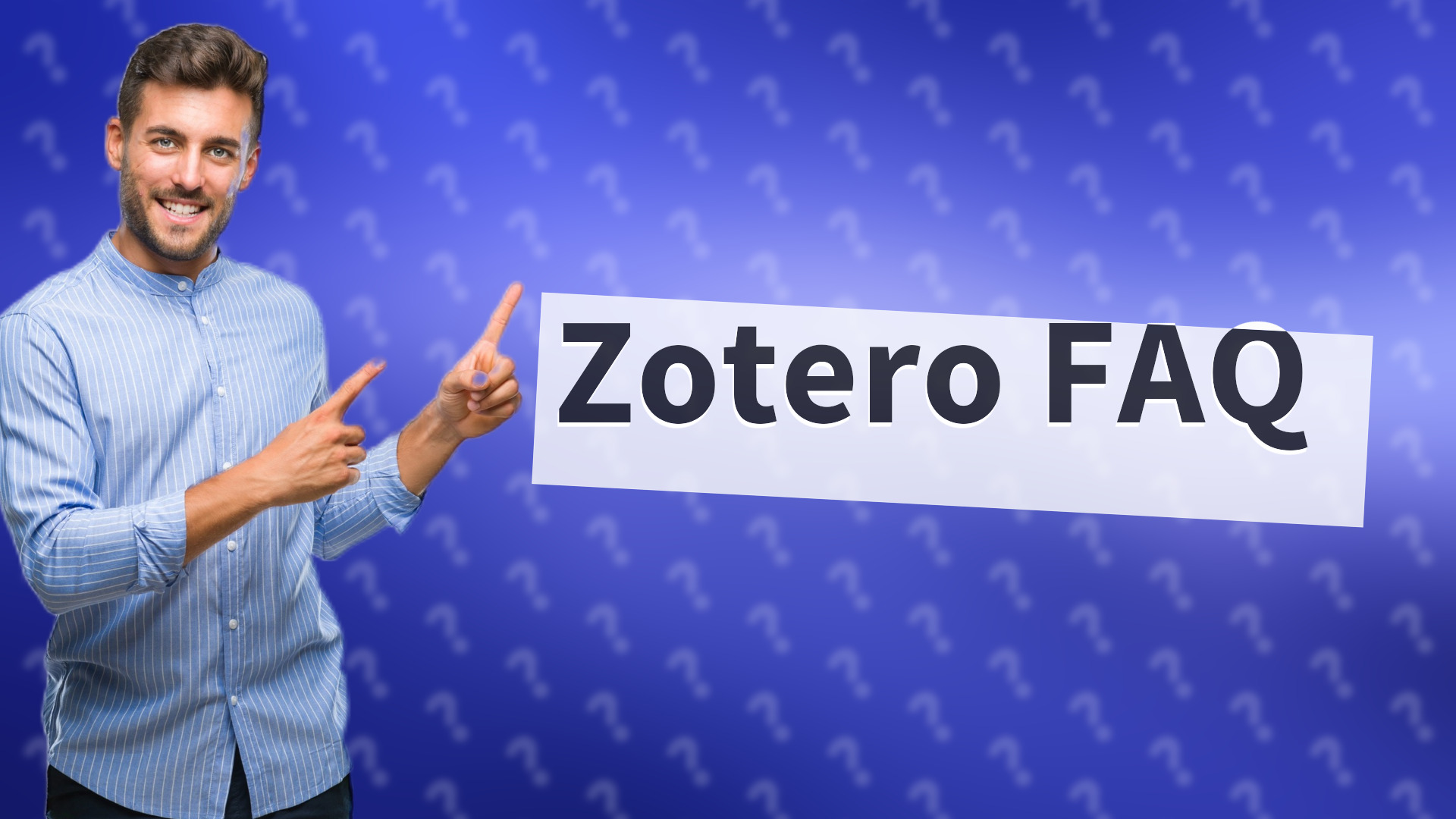 Zotero FAQ