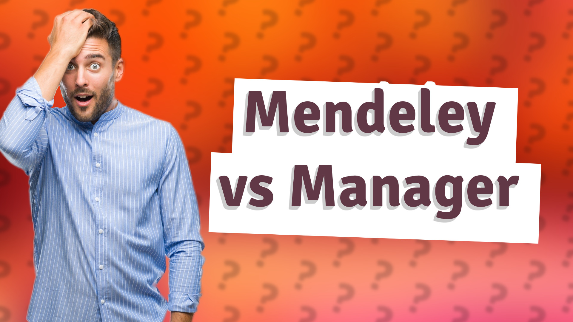 Mendeley vs Manager