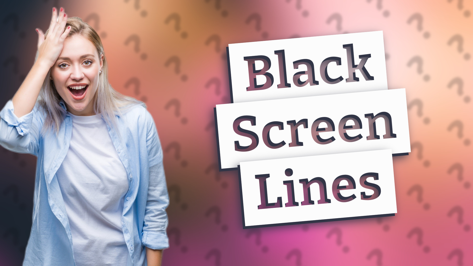 Black Screen Lines